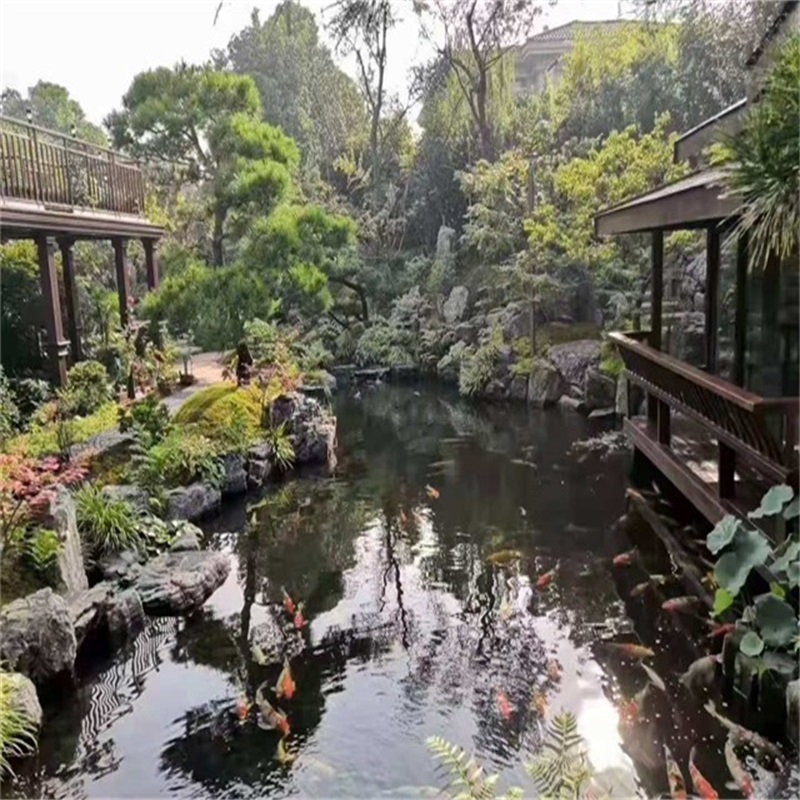 云南庭院假山鱼池样式